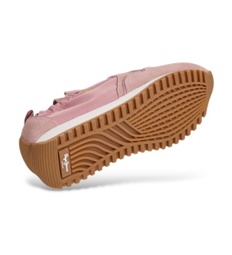 Pepe Jeans Blair Essence Ledersneaker rosa