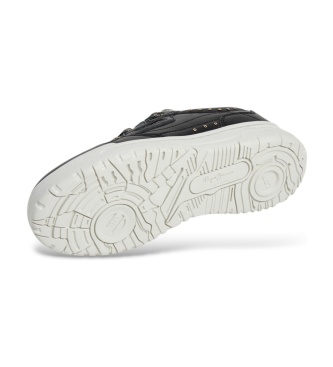 Pepe Jeans Black leather Chester Key sneakers