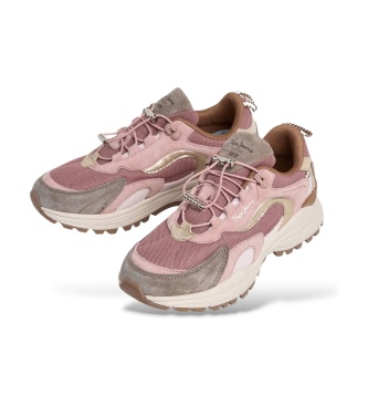Pepe Jeans Sapatilhas de pele Darren Essence rosa claro