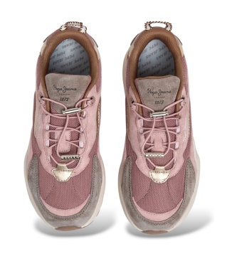 Pepe Jeans Sapatilhas de pele Darren Essence rosa claro