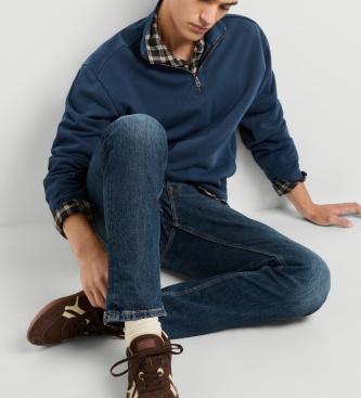 Pepe Jeans Daze Block sneakers i læder, brune