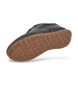 Pepe Jeans Daze Street black leather sneakers