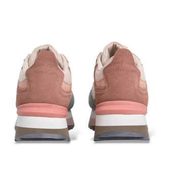 Pepe Jeans Tênis de couro Freya Peachy azul