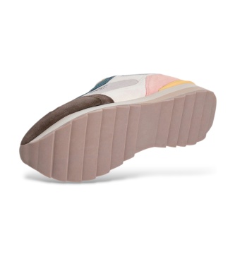 Pepe Jeans Freya bruine leren sneakers
