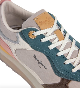 Pepe Jeans Freya bruine leren sneakers