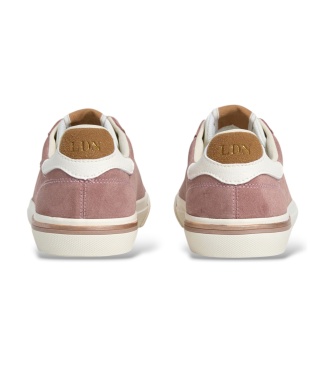 Pepe Jeans Kenton pink leather sneakers