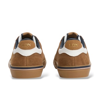 Pepe Jeans Kenton Suede camelfarvede sneakers i ruskind