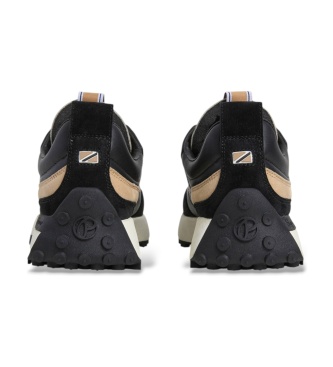 Pepe Jeans Lucky Fierce black leather sneakers