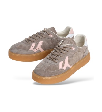 Pepe Jeans Dark beige Maya Classic leather sneakers