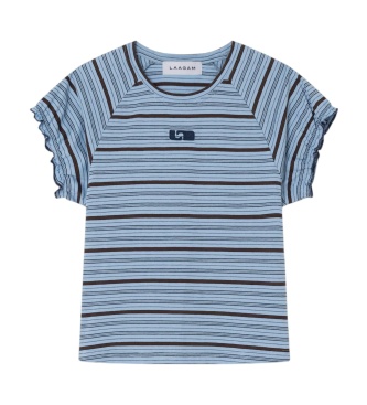 LAAGAM Camiseta Zaira com logo bordado azul