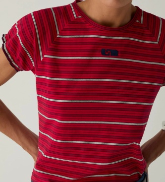 LAAGAM Tee-shirt Zaira avec logo brodé rouge