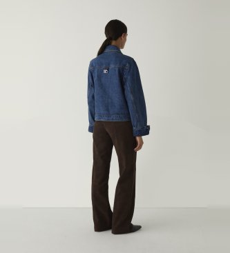 LAAGAM Veste Faye en jean bleu