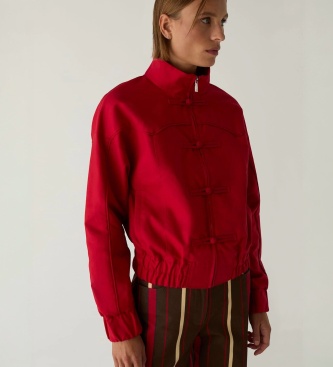 LAAGAM Blouson bomber Sylvie rouge