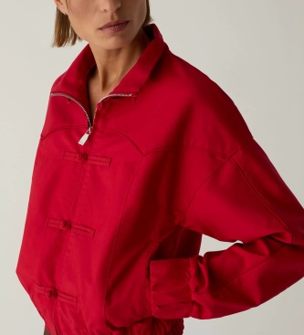 LAAGAM Blouson bomber Sylvie rouge
