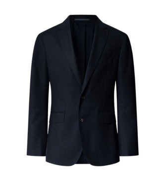 Hackett London Americana Performance Flannel azul marino