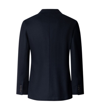 Hackett London Americana Performance Flannel azul marino
