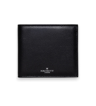 Hackett London Luxe Billfold Geldbörse aus Leder in Schwarz