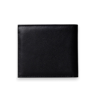 Hackett London Luxe Billfold Geldbörse aus Leder in Schwarz