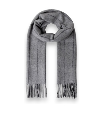 Hackett London Sciarpa Frame Stripe Grigio