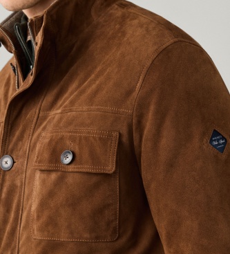 Hackett London Brown Suede 4-Pocket Jacket