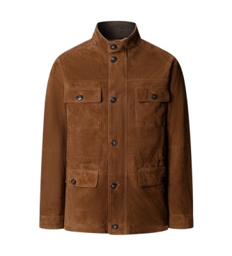 Hackett London Brown Suede 4-Pocket Jacket