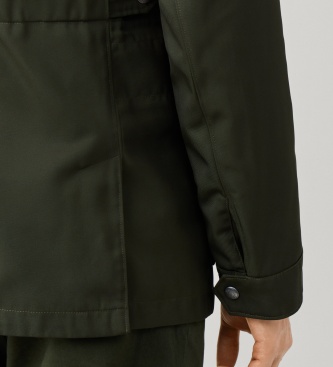 Hackett London Velospeed green windbreaker