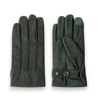 Hackett London Gröna Commuter Touch-läderhandskar