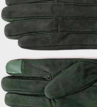 Hackett London Gröna Commuter Touch-läderhandskar
