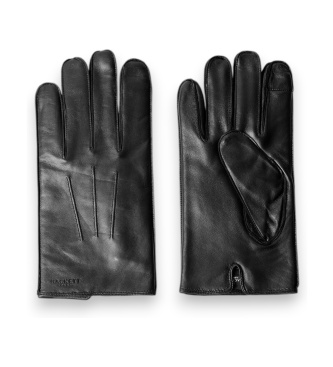 Hackett London Handskar i läder Glove Class svart