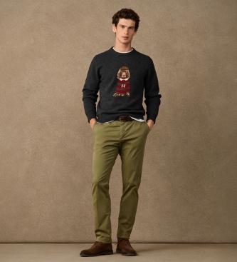 Hackett London Jersey Heritage Harry-trui grijs