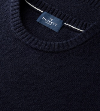 Hackett London Highland Hound trui Marineblauw