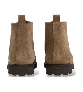 Hackett London Hudson Stiefeletten aus Leder in Hellbraun