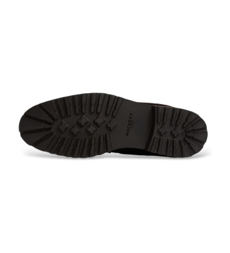 Hackett London Braune Hudson-Lederstiefeletten