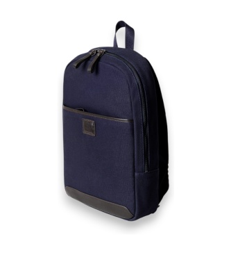 Hackett London Ryggsäck Wells Canvas marinblå