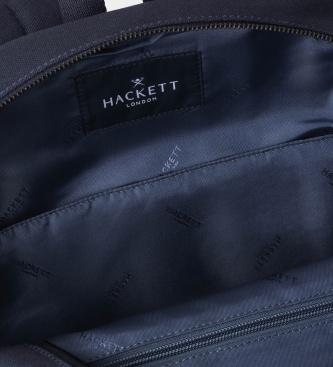 Hackett London Ryggsäck Wells Canvas marinblå
