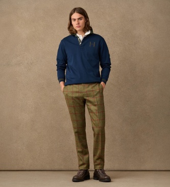 Hackett London Rugby polo majica Heritage Multi Badge temno modre barve