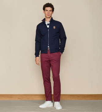 Hackett London Sweatshirt Heritage Lrc Hybrid Azul Marinho
