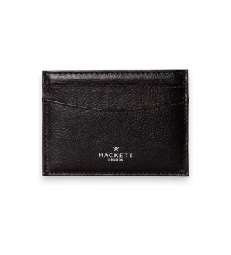 Hackett London Kartenetui aus Leder Luxe Cardholder braun
