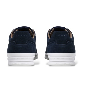 Hackett London Brando Soft læder sneakers marineblå