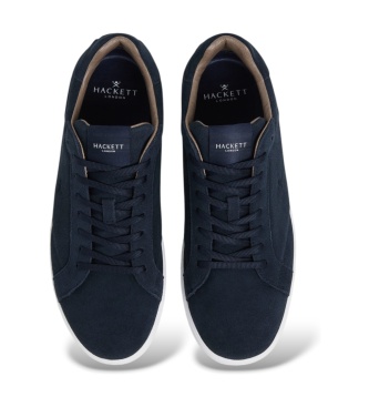 Hackett London Brando Soft læder sneakers marineblå