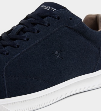 Hackett London Brando Soft læder sneakers marineblå