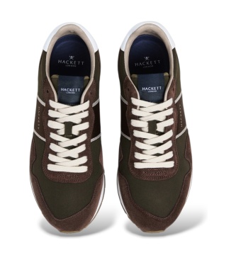 Hackett London Baskets Keston Symbol Vert Olive