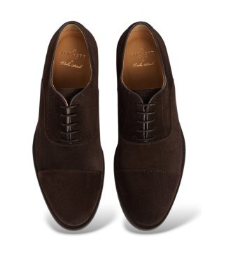 Hackett London Woking Oxford brune sko