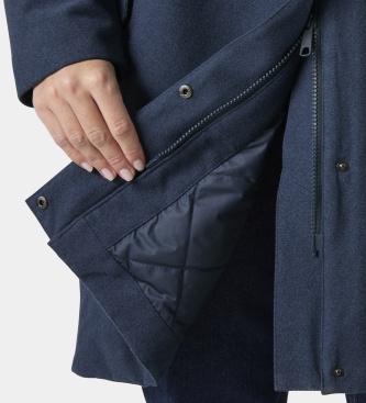 Helly Hansen Gesteppter Mantel Frogner Marineblau