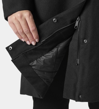 Helly Hansen Gesteppter Mantel Frogner schwarz