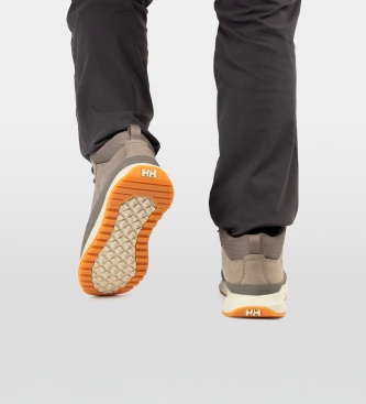 Helly Hansen Bottines en cuir Beckett Mid taupe