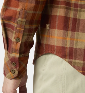 Helly Hansen Classic Check shirt oranje