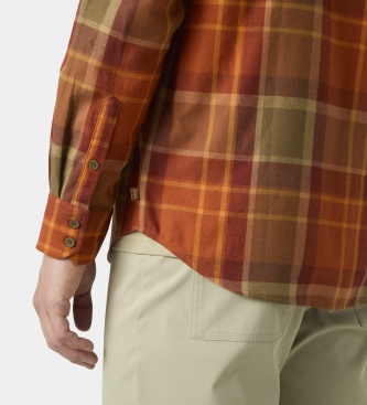 Helly Hansen Lokka flanellen shirt oranje