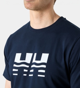Helly Hansen Core Graphic 2.0 T-shirt marineblå
