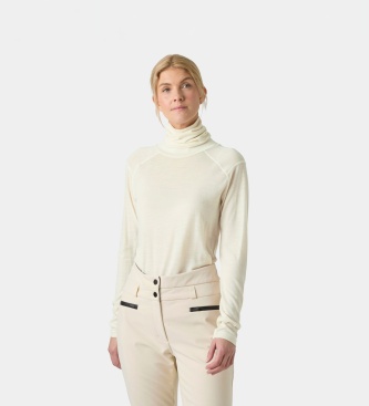 Helly Hansen Majica z visokim ovratnikom HH Durawool bela